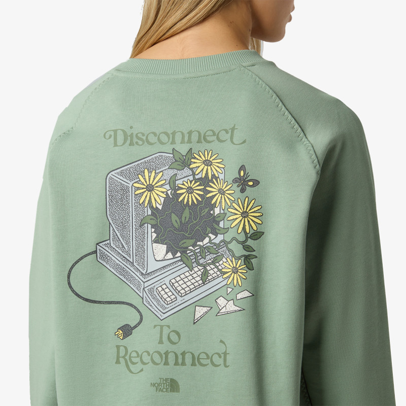 THE NORTH FACE DŽEMPER W CONNECT RELAXED CREW SWEATSHIRT-GRAPHI 