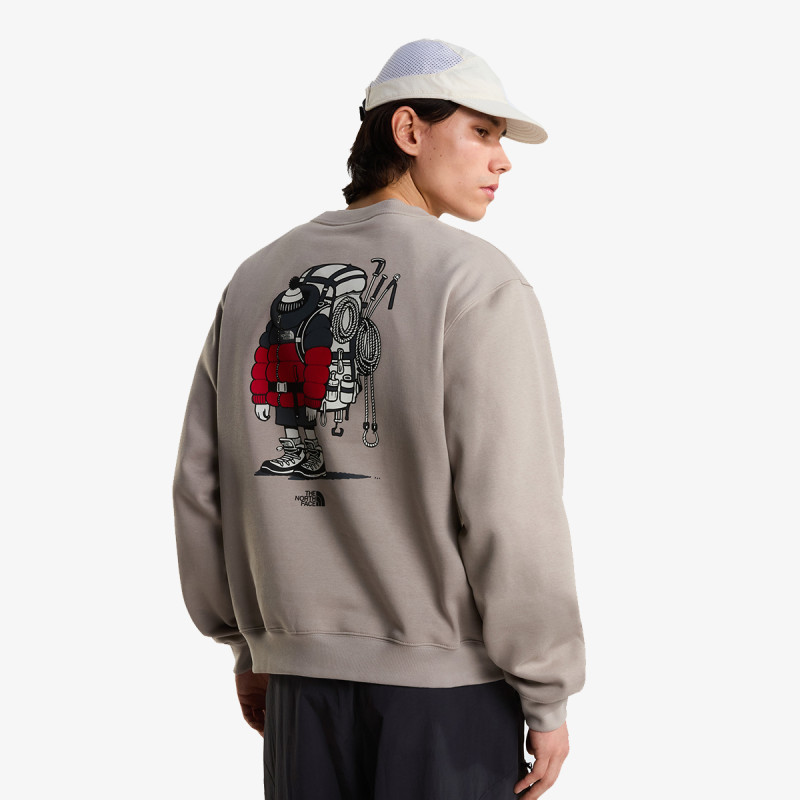 THE NORTH FACE Majica U GEAR UP GET OUT RLX CREW-GRAPHIC 