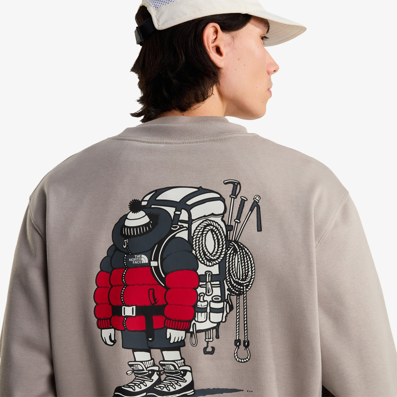THE NORTH FACE Majica U GEAR UP GET OUT RLX CREW-GRAPHIC 