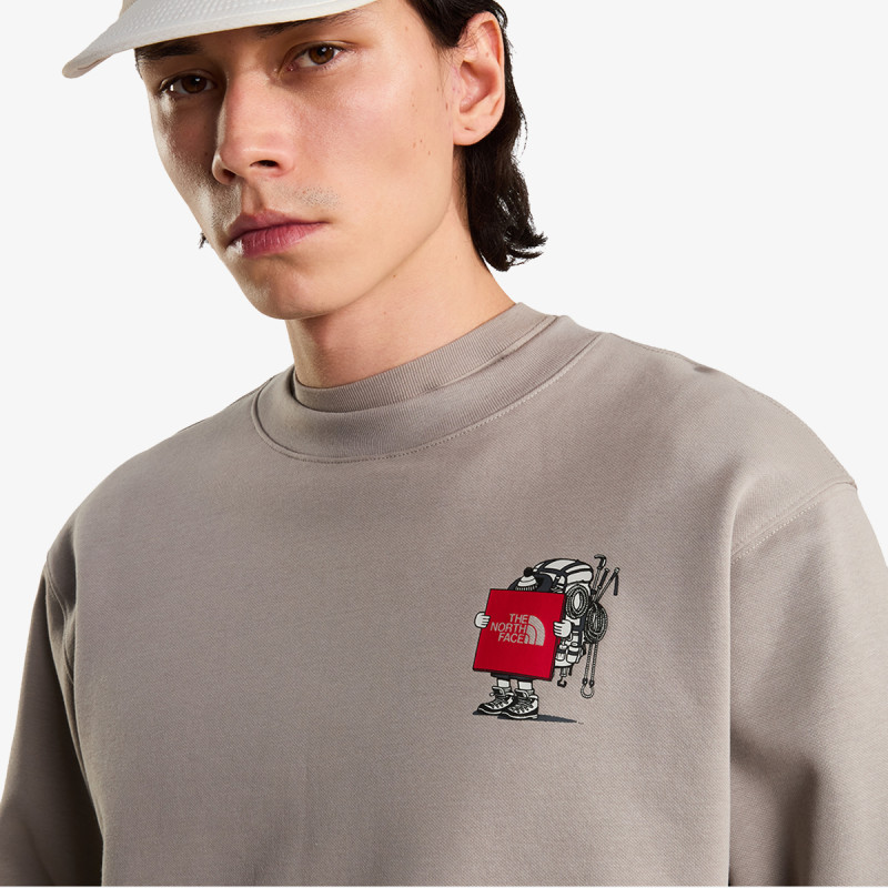 THE NORTH FACE Majica U GEAR UP GET OUT RLX CREW-GRAPHIC 