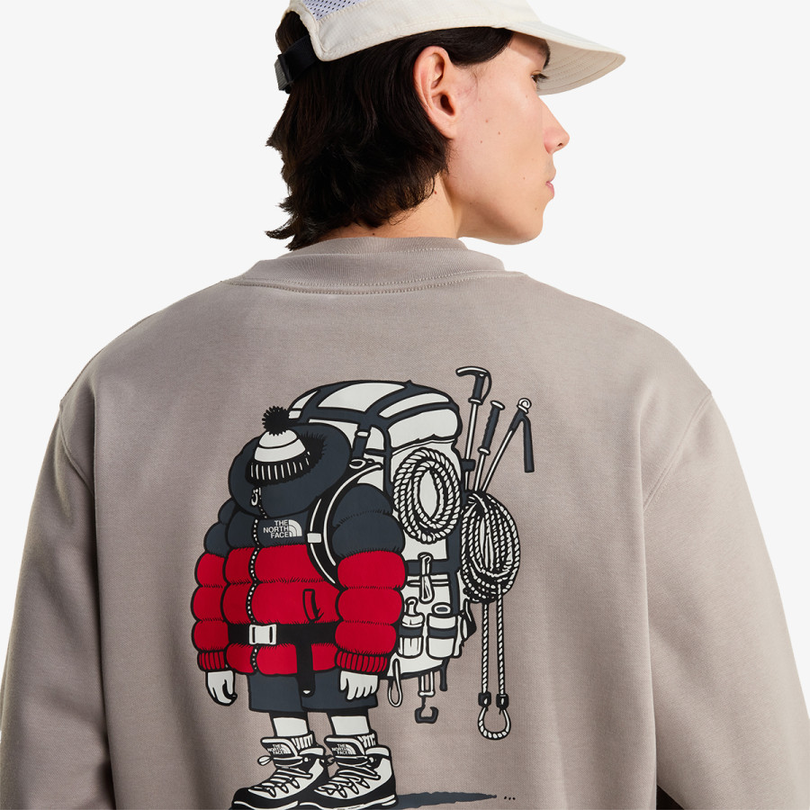 THE NORTH FACE Majica U GEAR UP GET OUT RLX CREW-GRAPHIC 