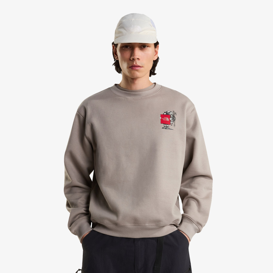 THE NORTH FACE Majica U GEAR UP GET OUT RLX CREW-GRAPHIC 