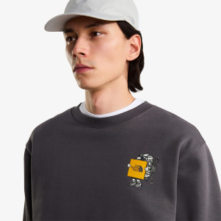 THE NORTH FACE Dukserica U GEAR UP GET OUT RLX CREW-GRAPHIC 