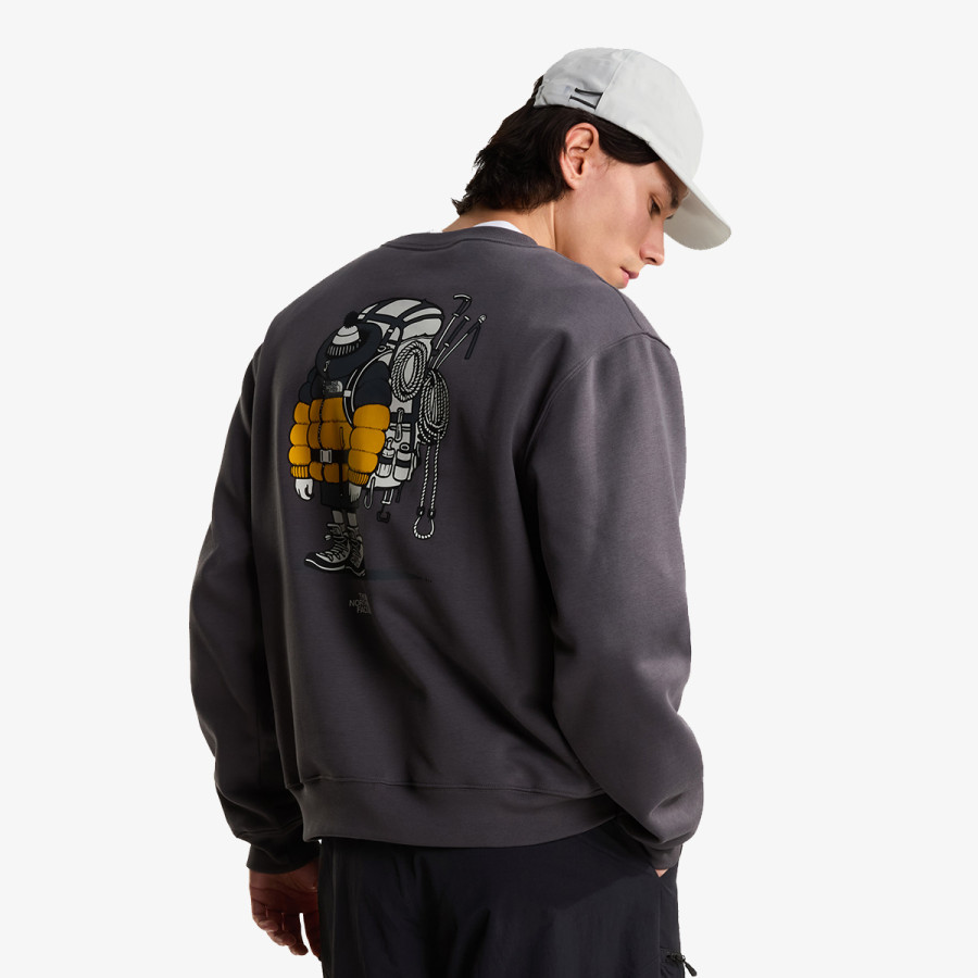 THE NORTH FACE Dukserica U GEAR UP GET OUT RLX CREW-GRAPHIC 