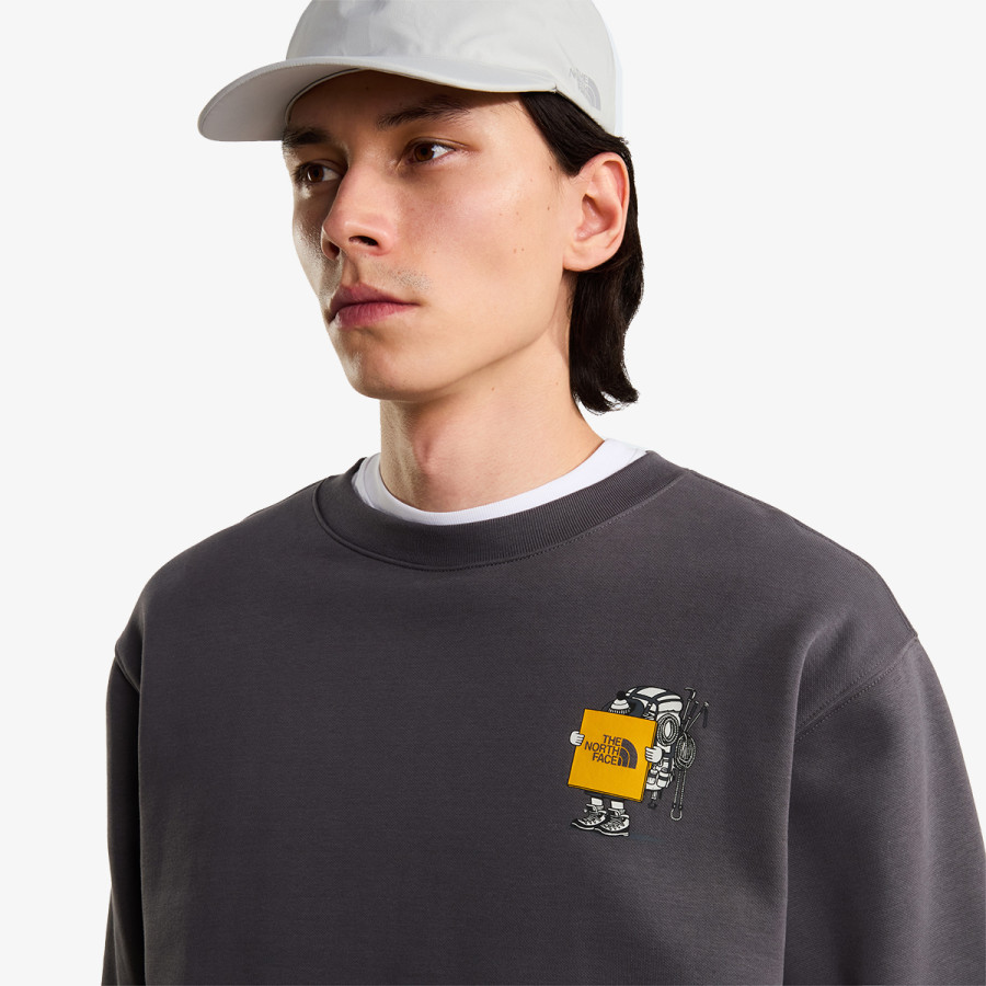 THE NORTH FACE Dukserica U GEAR UP GET OUT RLX CREW-GRAPHIC 