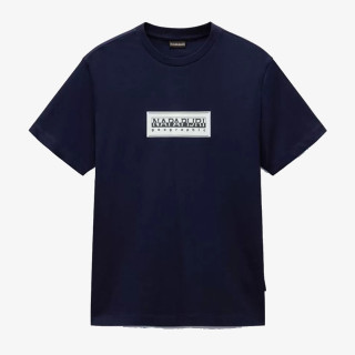 NAPAPIJRI Majica S-BOX LOGO SS 176 BLU MARINE 