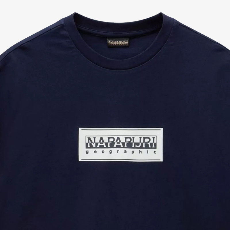 NAPAPIJRI Majica S-BOX LOGO SS 176 BLU MARINE 