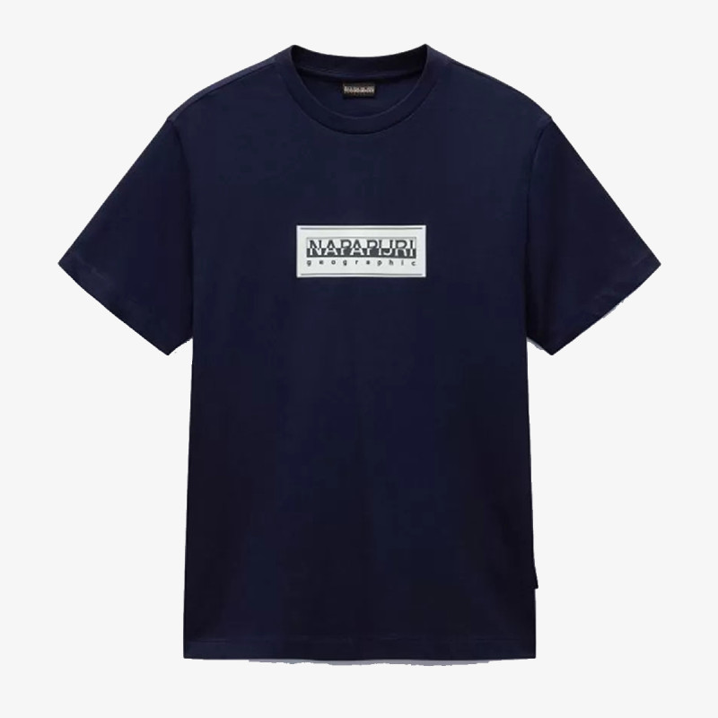 NAPAPIJRI Majica S-BOX LOGO SS 176 BLU MARINE 