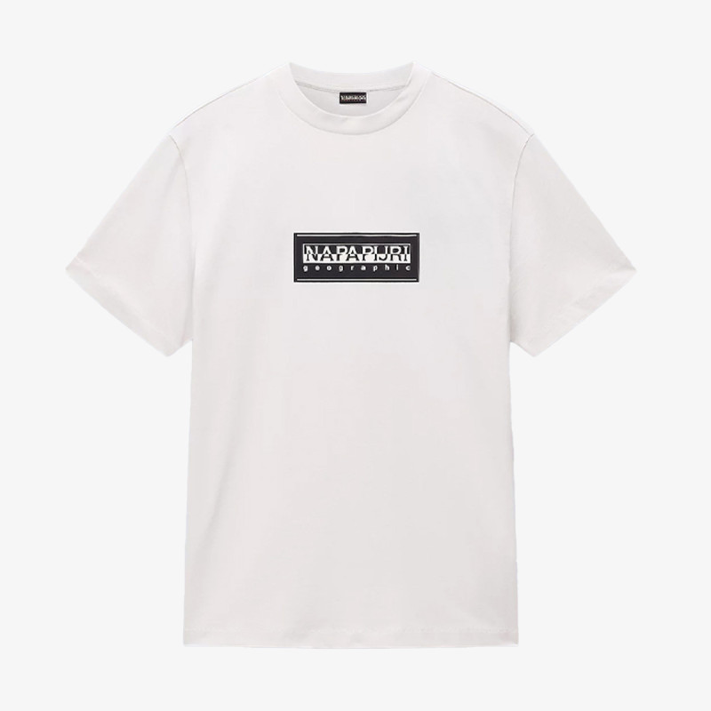 NAPAPIJRI Majica S-BOX LOGO SS N1A WHITE WHISPER 