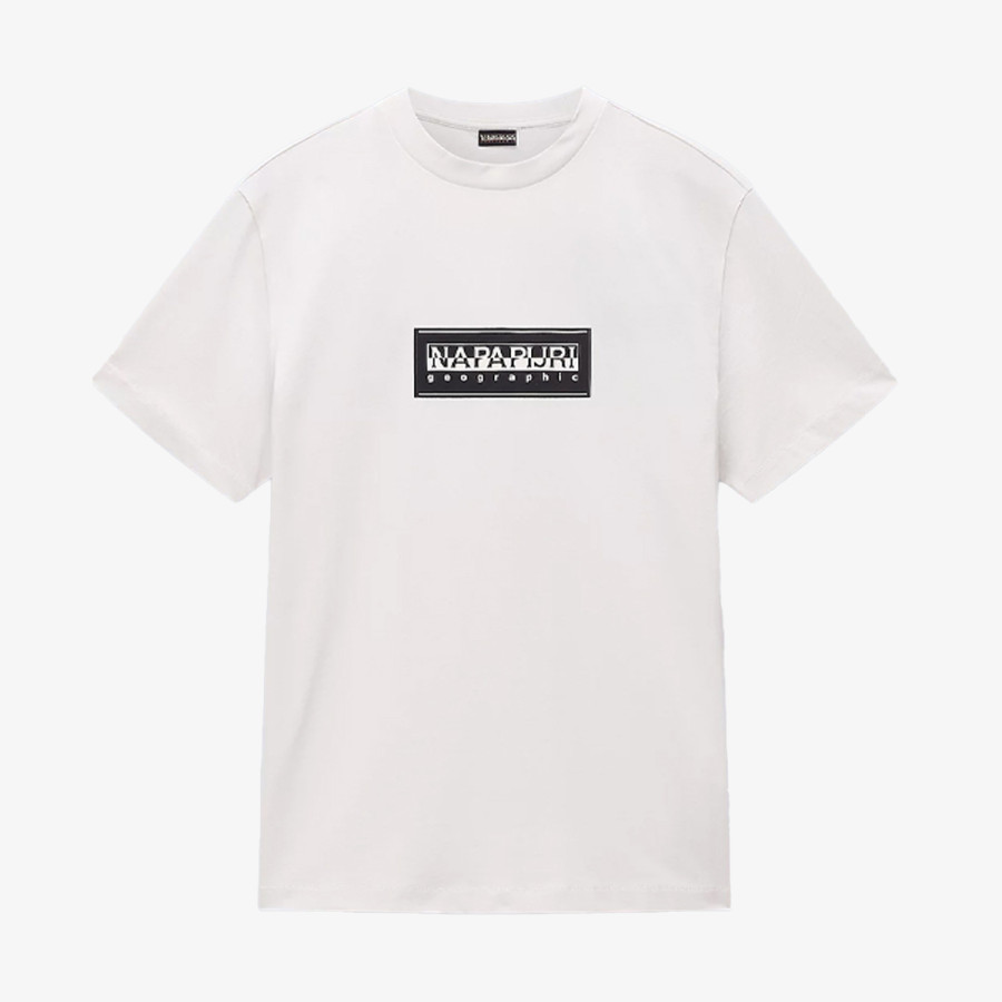 NAPAPIJRI Majica S-BOX LOGO SS N1A WHITE WHISPER 