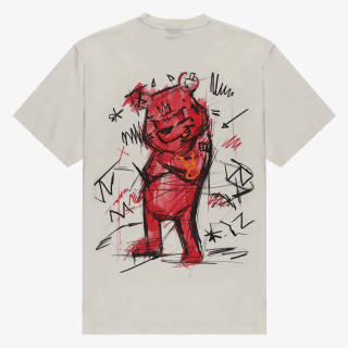 SPRAYGROUND Majica DIABLO BEAR DOODLE OVER T-SHIRT IVORY 