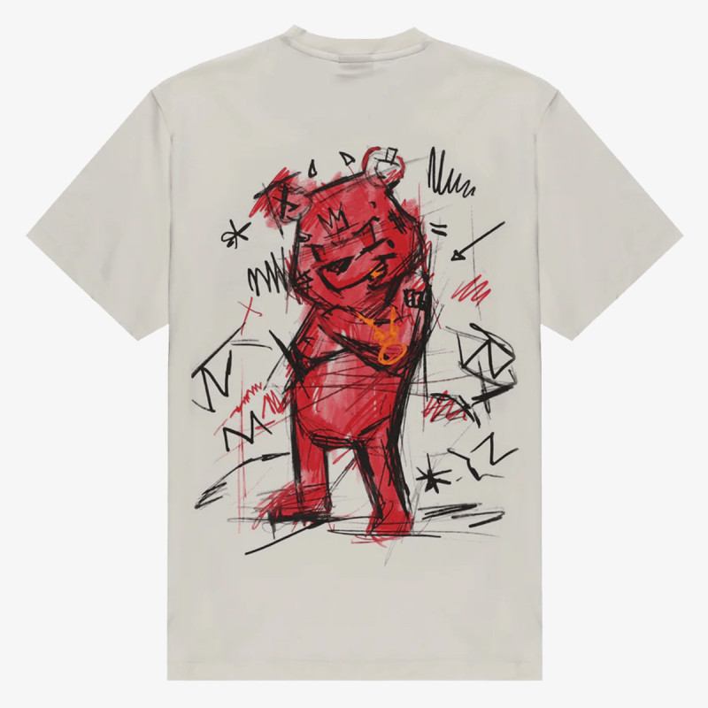 SPRAYGROUND Majica DIABLO BEAR DOODLE OVER T-SHIRT IVORY 