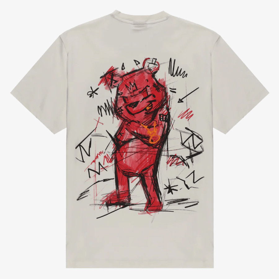 SPRAYGROUND Majica DIABLO BEAR DOODLE OVER T-SHIRT IVORY 