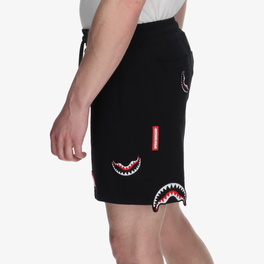 SPRAYGROUND Šorc SHARK PATCHES SHORTS BLK 