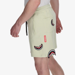 SPRAYGROUND Šorc SHARK PATCHES SHORTS SAGE 
