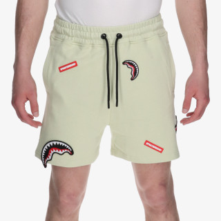 SPRAYGROUND Šorc SHARK PATCHES SHORTS SAGE 