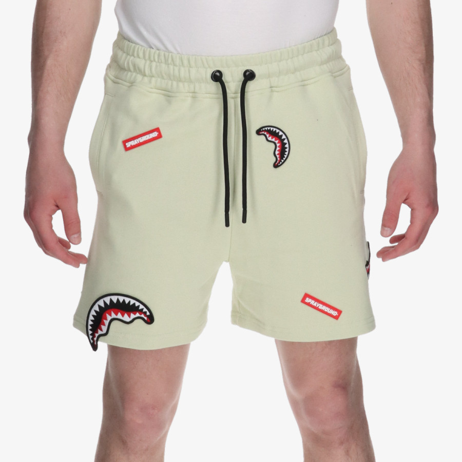SPRAYGROUND Šorc SHARK PATCHES SHORTS SAGE 