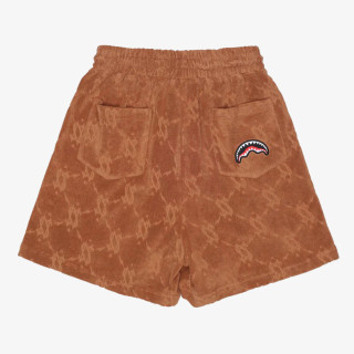 SPRAYGROUND Šorc ALL THE MONEY SHORTS BROWN 