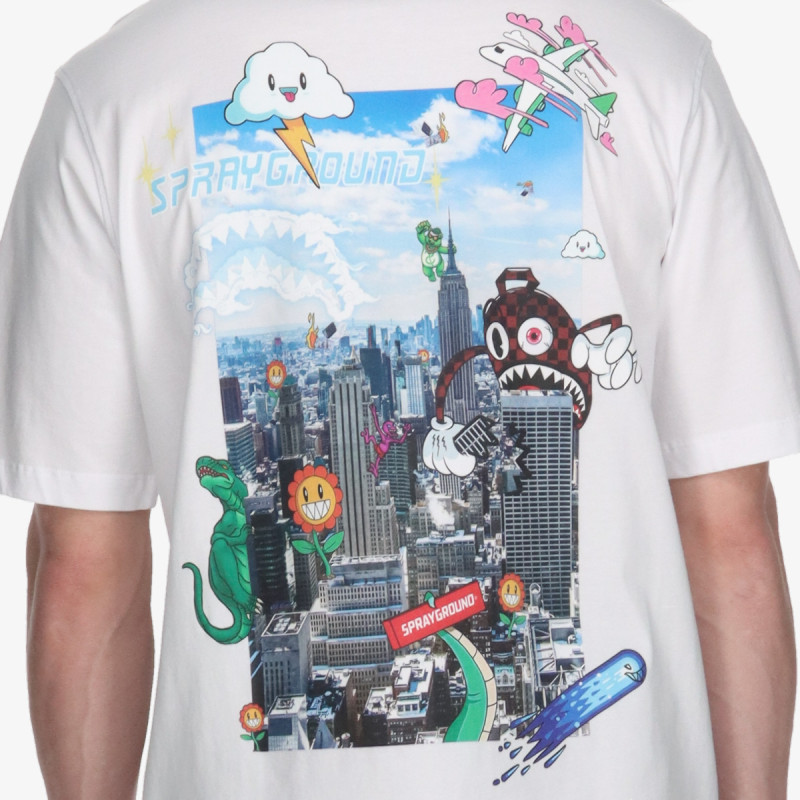 SPRAYGROUND Majica CHARACTER INVASION T-SHIRT WHT 