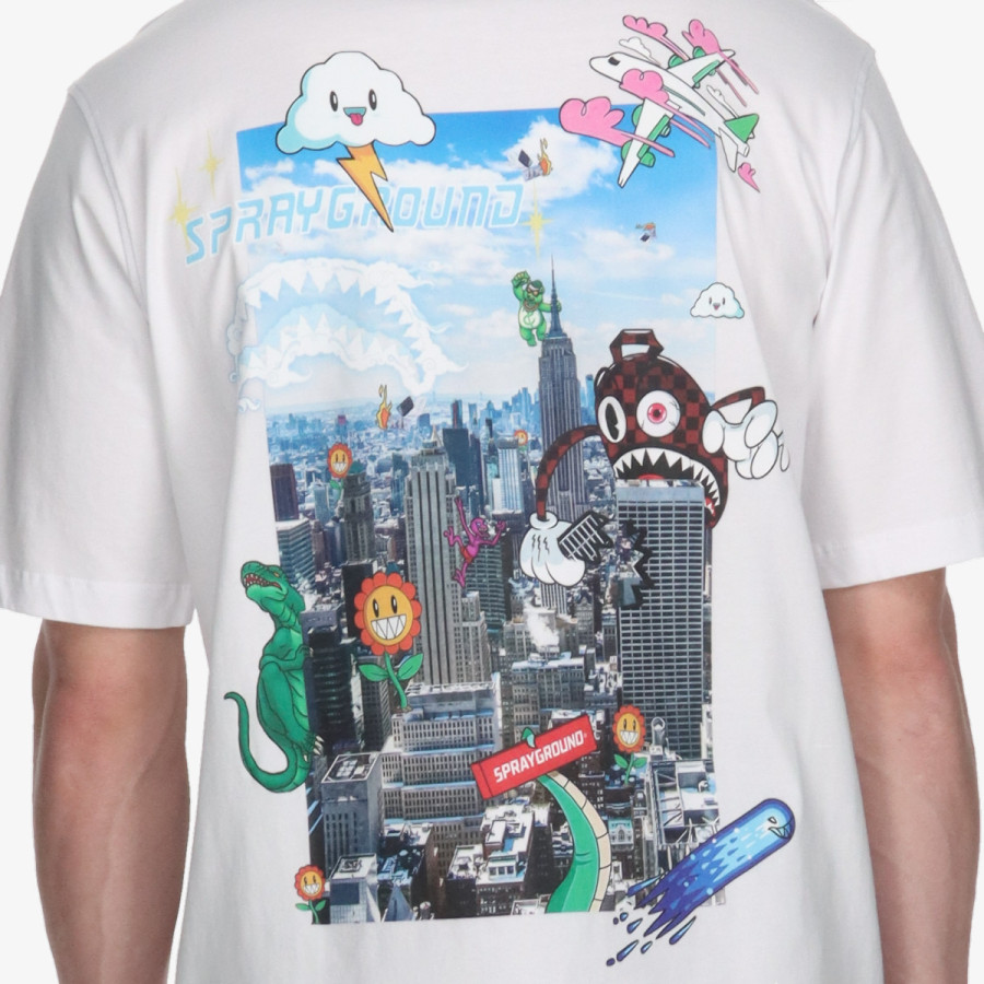 SPRAYGROUND Majica CHARACTER INVASION T-SHIRT WHT 