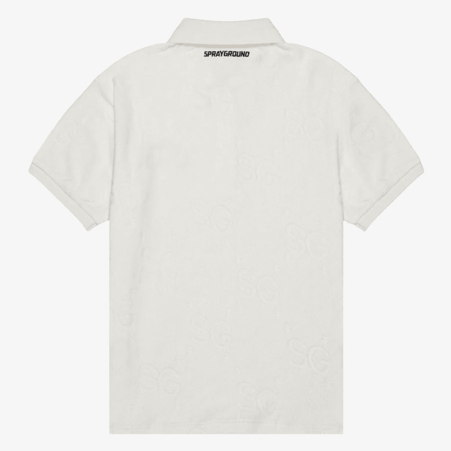 SPRAYGROUND Majica SG JAQUARD POLO SHIRT WHT 