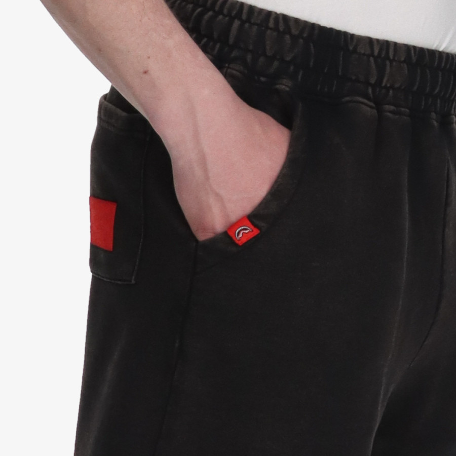 SPRAYGROUND Šorc STONE WASHED MELTED SHARK SHORTS BLK 