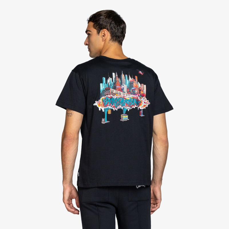 SPRAYGROUND Majica CITY SKYLINE NEW REGULAR T-SHIRT BLK 