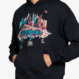 SPRAYGROUND Dukserica CITY SKYLINE COMFY HOODIE BLK 