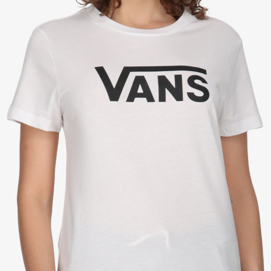 VANS Majica WM DROP V SS CREW-B WHITE-BLACK 