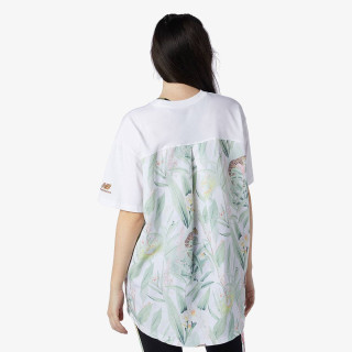 NEW BALANCE Majica NB Essentials Botanical Knit Woven Mix Tee 