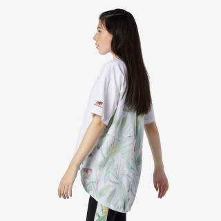 NEW BALANCE Majica NB Essentials Botanical Knit Woven Mix T 