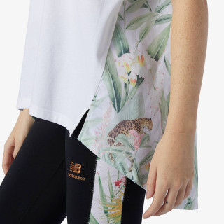 NEW BALANCE Majica NB Essentials Botanical Knit Woven Mix T 